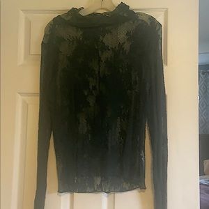 Free People lace turtleneck